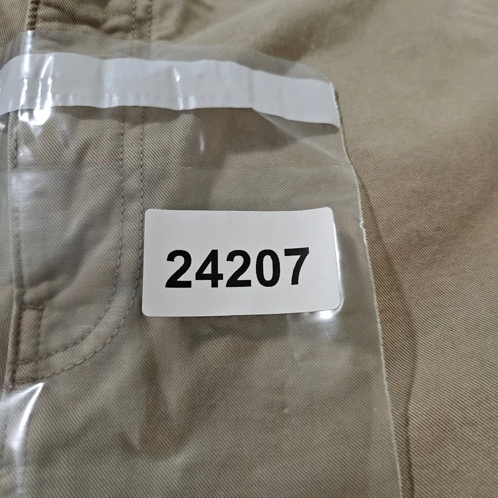 Banana Republic Mens 42x32 Khaki Tan Cotton Cargo Pants Adjustable Waist Utility